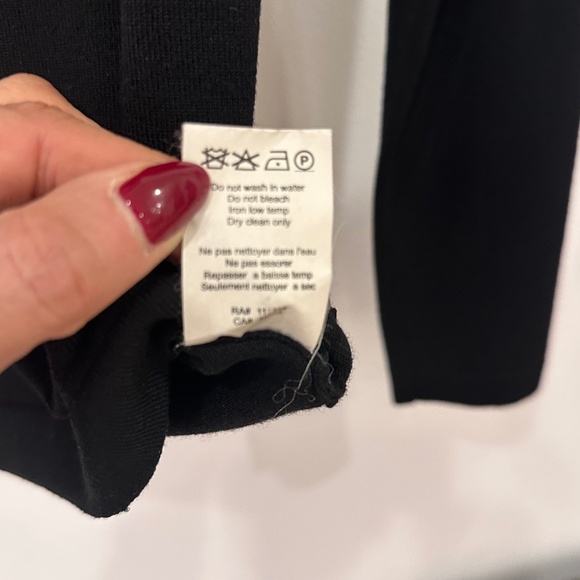 Michael Kors Collection Black tie-neck wool top Sz Small Retail $695 🖤 - Picture 4 of 6